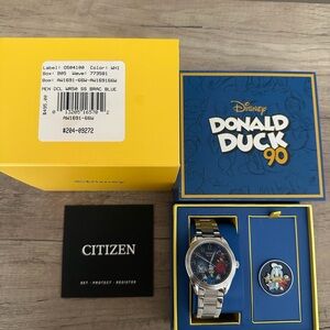 Citizen Mens Eco  Disney Feisty Donald Duck 90th Anniversary Watch aw1691-66w